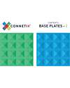 Connetix 2 Pezzi - Basi Magnetiche - Blu e Verde - 100% Plastica ABS Atossica - Apprendimento STEM! Giochi Magnetici