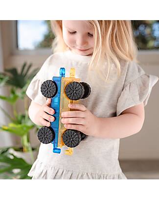 Connetix 2 Pezzi Car Pack - Rainbow - 100% Plastica ABS Atossica - Apprendimento STEAM! Giochi Magnetici