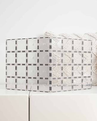 Connetix 2 Pezzi Clear Base Plate Pack - Trasparente - 100% Plastica ABS Atossica - Apprendimento STEAM! Giochi Magnetici