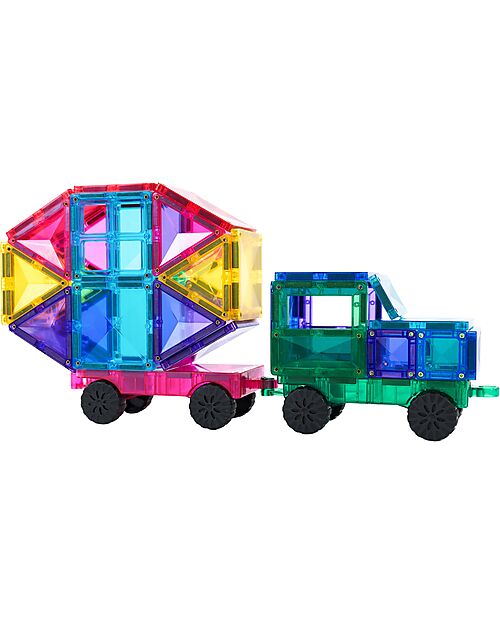 Connetix 202 Pezzi - Pacco Mega - Bright - 100% Plastica ABS Atossica - Apprendimento STEM! Giochi Magnetici