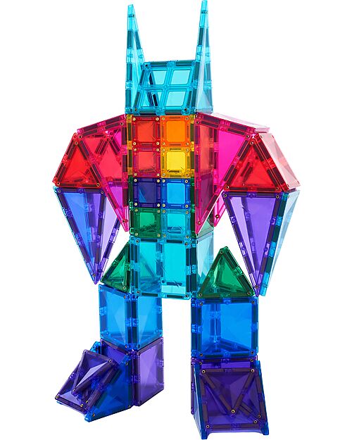 Connetix 202 Pezzi - Pacco Mega - Bright - 100% Plastica ABS Atossica - Apprendimento STEM! Giochi Magnetici
