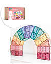 Connetix 202 Pezzi - Pacco Mega - Pastello - 100% Plastica ABS Atossica - Apprendimento STEM! Giochi Magnetici