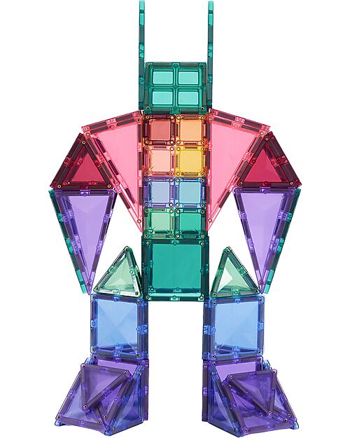 Connetix 202 Pezzi - Pacco Mega - Pastello - 100% Plastica ABS Atossica - Apprendimento STEM! Giochi Magnetici