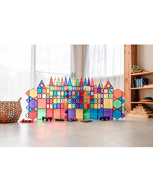 Connetix 212 Pezzi - Mega Set - Arcobaleno - 100% Plastica ABS Atossica - Apprendimento STEM! Giochi Magnetici
