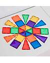 Connetix 24 Pezzi - Tessere Magnetiche - Confezione Mini - Arcobaleno - 100% Plastica ABS Atossica - Apprendimento STEM! Giochi Magnetici