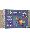 Connetix 24 Pezzi - Tessere Magnetiche - Confezione Mini - Arcobaleno - 100% Plastica ABS Atossica - Apprendimento STEM! Giochi Magnetici
