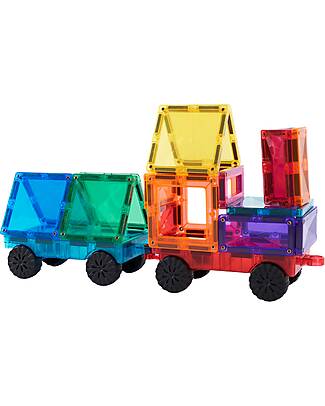 Connetix 26 Pezzi - Pacco Movimento - Bright - 100% Plastica ABS Atossica - Apprendimento STEM! Giochi Magnetici