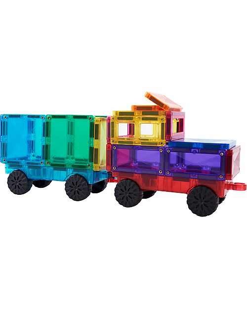 Connetix 26 Pezzi - Pacco Movimento - Bright - 100% Plastica ABS Atossica - Apprendimento STEM! Giochi Magnetici
