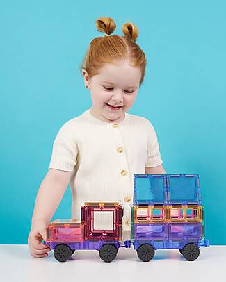 Connetix 26 Pezzi - Pacco Movimento - Pastello - 100% Plastica ABS Atossica - Apprendimento STEM! Giochi Magnetici
