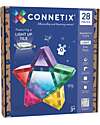 Connetix 28 Pezzi - Pacco Light - Stella - 100% Plastica ABS Atossica - Apprendimento STEM! Giochi Magnetici