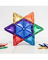 Connetix 30 Pezzi - Forme Geometriche - Arcobaleno - 100% Plastica ABS Atossica - Apprendimento STEM! Giochi Magnetici
