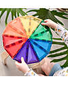 Connetix 30 Pezzi - Forme Geometriche - Arcobaleno - 100% Plastica ABS Atossica - Apprendimento STEM! Giochi Magnetici