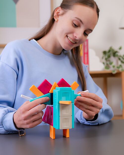 Connetix 30 Pezzi - Pacco Build-It Pro - Animali - 100% Plastica ABS Atossica - Apprendimento STEM! Giochi Magnetici