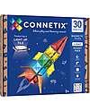 Connetix 30 Pezzi - Pacco Light - Razzo - 100% Plastica ABS Atossica - Apprendimento STEM! Giochi Magnetici