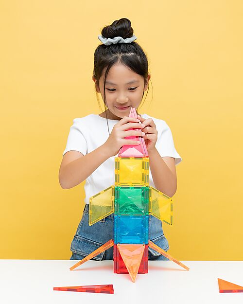 Connetix 30 Pezzi - Pacco Light - Razzo - 100% Plastica ABS Atossica - Apprendimento STEM! Giochi Magnetici