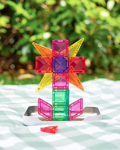 Connetix 32 Pezzi - Mini Pack da Viaggio - 100% Plastica ABS Atossica - Apprendimento STEM! Giochi Magnetici