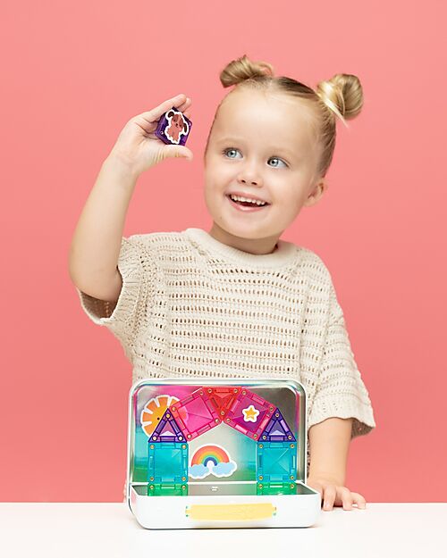 Connetix 32 Pezzi - Mini Pack da Viaggio - 100% Plastica ABS Atossica - Apprendimento STEM! Giochi Magnetici