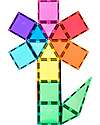 Connetix 32 Pezzi - Pacco Scoperta - Bright - 100% Plastica ABS Atossica - Apprendimento STEM! Giochi Magnetici