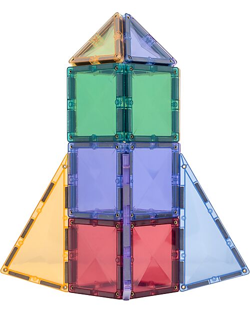 Connetix 32 Pezzi - Pacco Scoperta - Pastello - 100% Plastica ABS Atossica - Apprendimento STEM! Giochi Magnetici