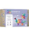 Connetix 32 Pezzi - Tessere Magnetiche - Confezione Mini - Pastello - 100% Plastica ABS Atossica - Apprendimento STEM! Giochi Magnetici