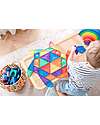 Connetix 36 Pezzi - Pacco Espansione Forme - Arcobaleno - 100% Plastica ABS Atossica - Apprendimento STEM! Giochi Magnetici