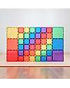 Connetix 42 Pezzi - Pacco Espansione - Arcobaleno - 100% Plastica ABS Atossica - Apprendimento STEM! Giochi Magnetici