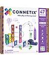 Connetix 47 Pezzi - Pacco Pista Palline - Launcher - 100% Plastica ABS Atossica - Apprendimento STEM! Giochi Magnetici