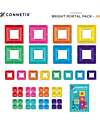 Connetix 48 Pezzi - Pacco Cornici - Bright - 100% Plastica ABS Atossica - Apprendimento STEM! Giochi Magnetici