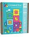 Connetix 48 Pezzi - Pacco Cornici - Bright - 100% Plastica ABS Atossica - Apprendimento STEM! Giochi Magnetici