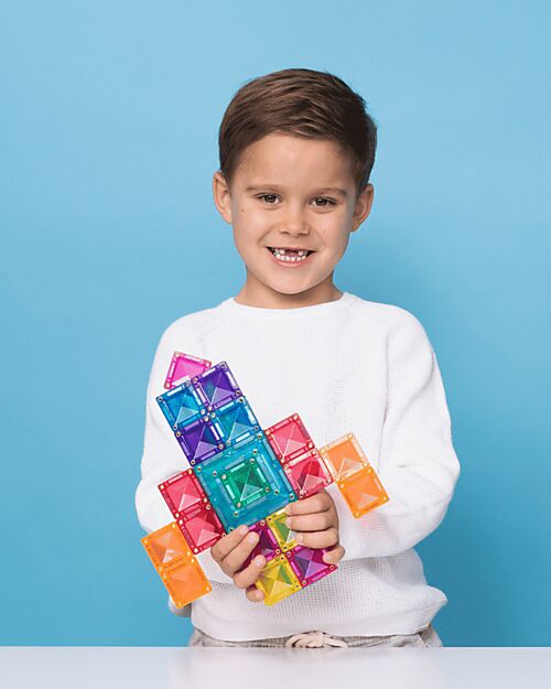 Connetix 48 Pezzi - Pacco Cornici Portal - Bright - 100% Plastica ABS Atossica - Apprendimento STEM! Giochi Magnetici