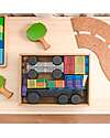 Connetix 50 Pezzi - Camion - Arcobaleno - 100% Plastica ABS Atossica - Apprendimento STEM! Giochi Magnetici