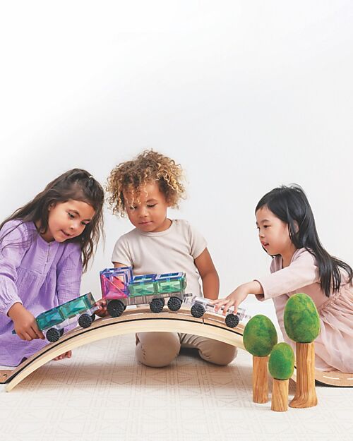 Connetix 50 Pezzi - Camion - Pastello - 100% Plastica ABS Atossica - Apprendimento STEM! Giochi Magnetici