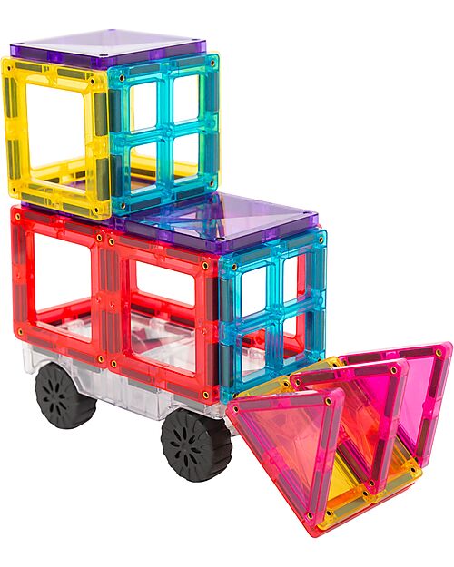 Connetix 50 Pezzi - Pacco Camion - Bright - 100% Plastica ABS Atossica - Apprendimento STEM! Giochi Magnetici