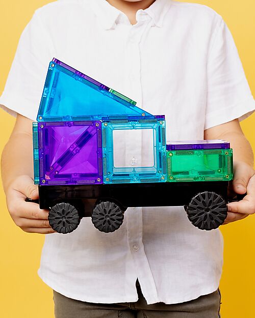 Connetix 50 Pezzi - Pacco Camion - Bright - 100% Plastica ABS Atossica - Apprendimento STEM! Giochi Magnetici