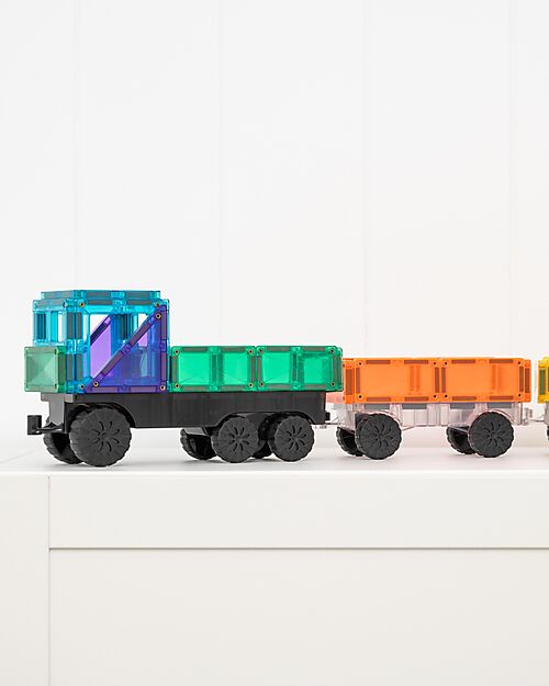 Connetix 50 Pezzi - Pacco Camion - Bright - 100% Plastica ABS Atossica - Apprendimento STEM! Giochi Magnetici