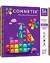 Connetix 56 Pezzi - Pacco Iniziale - Bright - 100% Plastica ABS Atossica - Apprendimento STEM! Giochi Magnetici