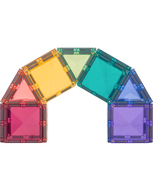 Connetix 56 Pezzi - Pacco Iniziale - Pastello - 100% Plastica ABS Atossica - Apprendimento STEM! Giochi Magnetici