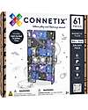 Connetix 61 Pezzi - Pacco Pista Palline - Galaxy - 100% Plastica ABS Atossica - Apprendimento STEM! Giochi Magnetici