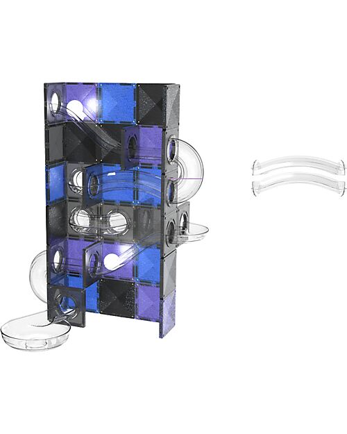 Connetix 61 Pezzi - Pacco Pista Palline - Galaxy - 100% Plastica ABS Atossica - Apprendimento STEM! Giochi Magnetici