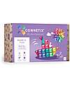 Connetix 64 Pezzi - Pacco Iniziale - Pastello - 100% Plastica ABS Atossica - Apprendimento STEM! Giochi Magnetici
