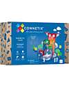 Connetix 66 Pezzi - Pacco Pista Palline - Arcobaleno - 100% Plastica ABS Atossica - Apprendimento STEM! Giochi Magnetici
