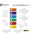 Connetix 66 Pezzi - Pacco Pista Palline - Arcobaleno - 100% Plastica ABS Atossica - Apprendimento STEM! Giochi Magnetici