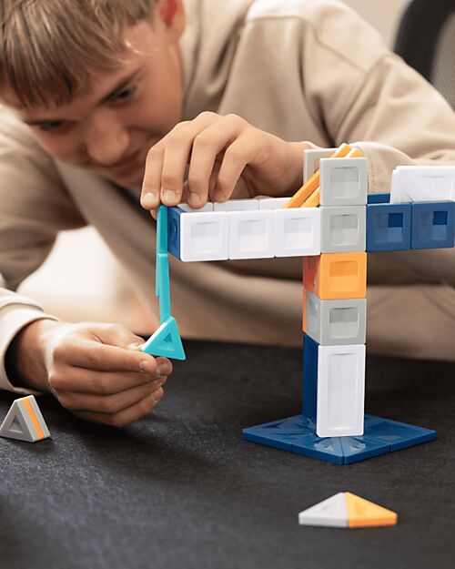 Connetix 70 Pezzi - Pacco Costruttori Pro - 100% Plastica ABS Atossica - Apprendimento STEM! Giochi Magnetici