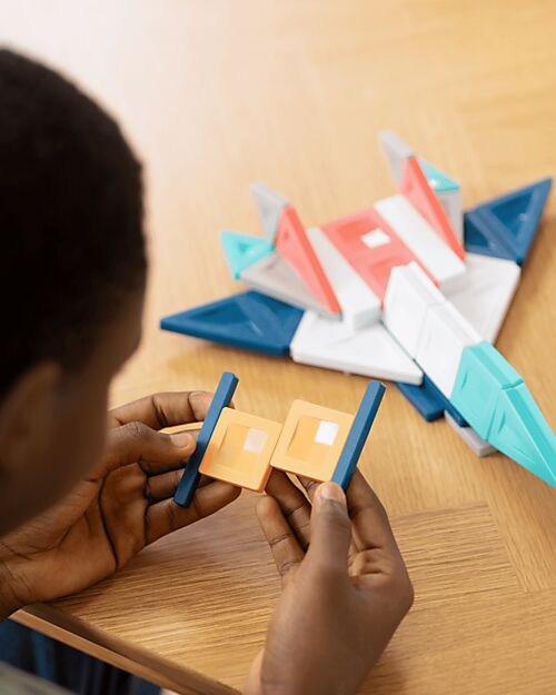 Connetix 70 Pezzi - Pacco Costruttori Pro - 100% Plastica ABS Atossica - Apprendimento STEM! Giochi Magnetici