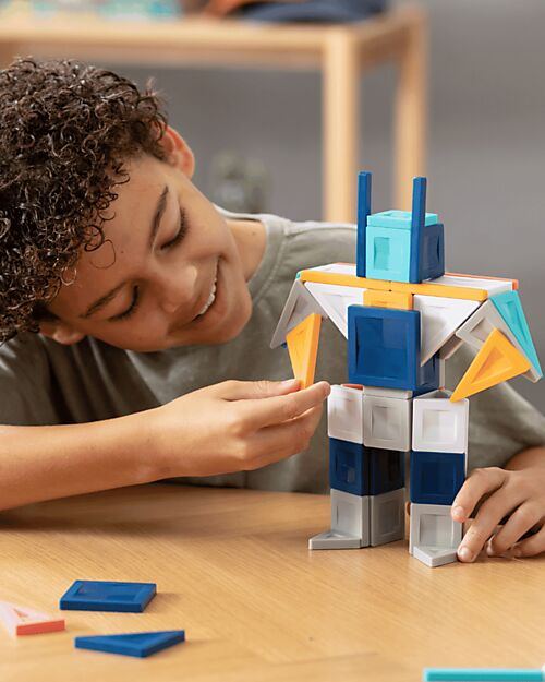 Connetix 70 Pezzi - Pacco Costruttori Pro - 100% Plastica ABS Atossica - Apprendimento STEM! Giochi Magnetici