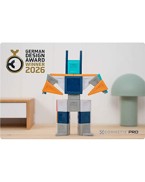 Connetix 70 Pezzi - Pacco Costruttori Pro - 100% Plastica ABS Atossica - Apprendimento STEM! Giochi Magnetici