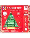 Connetix Albero di Natale - Pista Palline per Tessere Magnetiche - 71 Pezzi - Apprendimento STEM! Giochi Magnetici