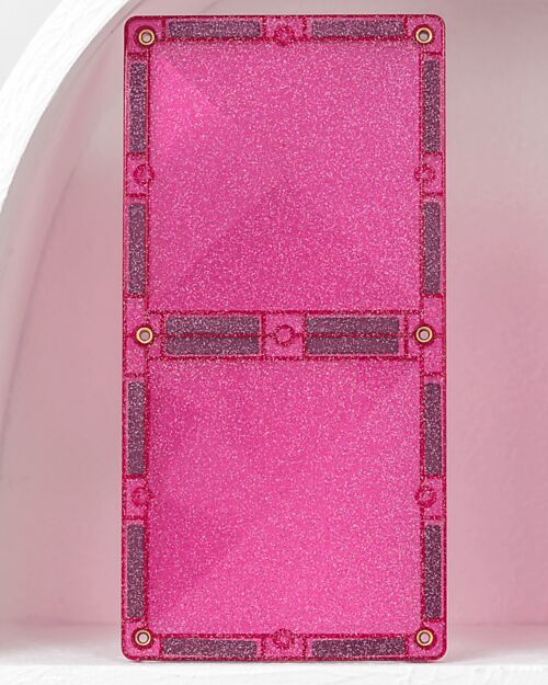 Connetix Set Unicorno Glitter - 56 Pezzi - 100% Plastica ABS Atossica - Apprendimento STEM! Giochi Magnetici