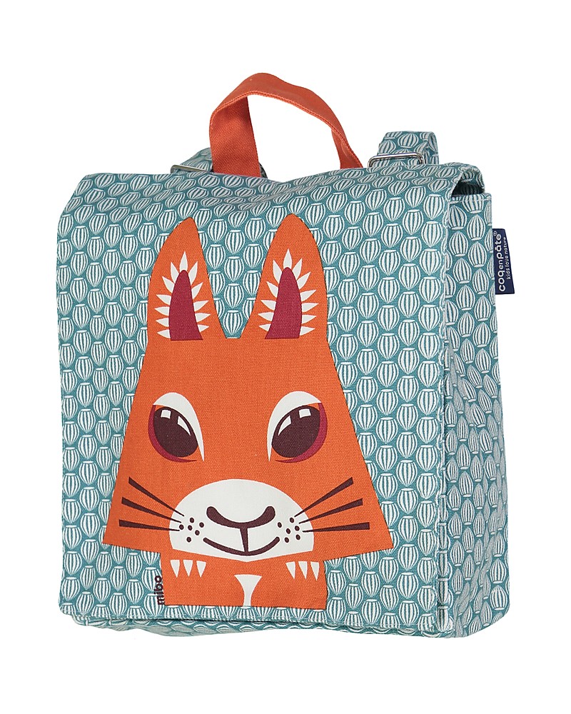 Coq en Pâte Cartella Zaino - Scoiattolo - 100% Cotone Bio (23x23x7.5 cm)  unisex (bambini)