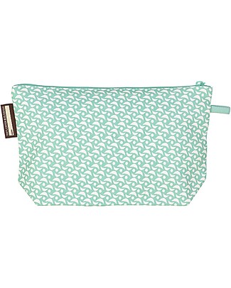 Coq en Pâte Beauty Case/ Astuccio Koala, Verde acqua - 100 % Cotone Bio Astucci